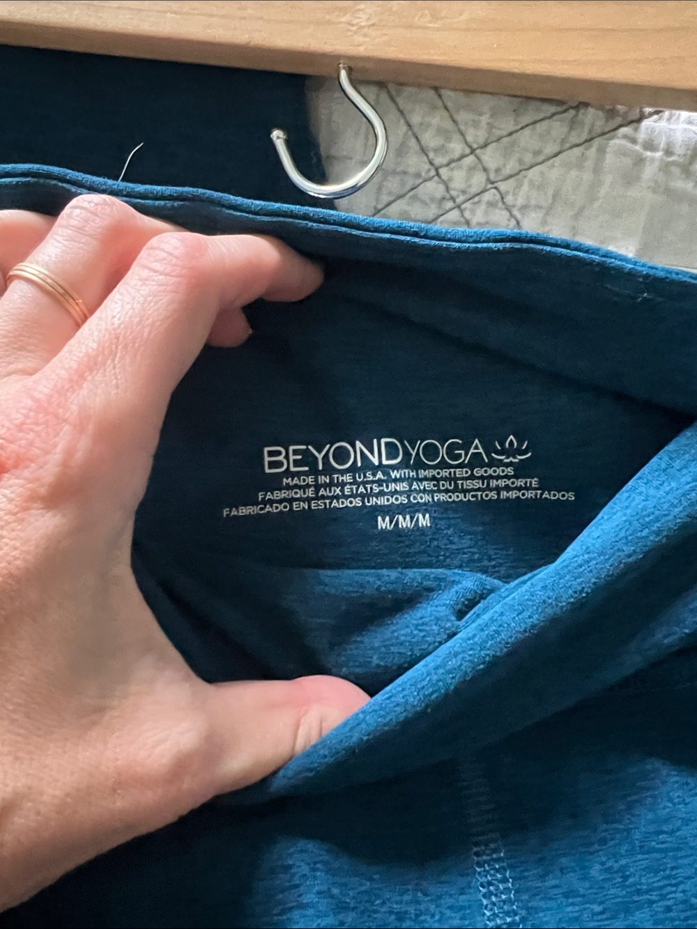 Beyond yoga Spacedye Out Of Pocket High Waisted Midi Legging Blue Gem Heather M - Picture 8 of 8